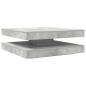 Preview: Couchtisch 360-Grad Drehbar Betongrau 90x90x34,5 cm