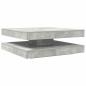 Preview: Couchtisch 360-Grad Drehbar Betongrau 90x90x34,5 cm