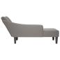 Preview: Chaiselongue mit Rechter Armlehne Taupe Stoff