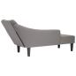 Preview: Chaiselongue mit Rechter Armlehne Taupe Stoff