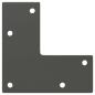 Preview: Couchtischbeine Konische Form 4 Stk. Anthrazit 42-43 cm Stahl