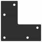 Preview: Couchtischbeine Konische Form 4 Stk. Schwarz 72-73 cm Stahl