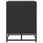 Preview: Schuhbank Schwarz 60x40x53,5 cm Holzwerkstoff und Metall