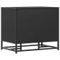 Preview: Schuhbank Schwarz 60x40x53,5 cm Holzwerkstoff und Metall