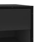 Preview: Schuhbank Schwarz 60x40x53,5 cm Holzwerkstoff und Metall