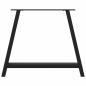 Preview: Couchtischbeine A-Form 2 Stk. Schwarz 100x(72-73) cm Stahl