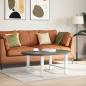 Preview: Couchtischbeine Weiß 2 Stk. 70x(42-43) cm Stahl