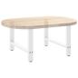 Preview: Couchtischbeine Weiß 2 Stk. 70x(42-43) cm Stahl