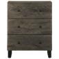 Preview: Sideboard Schwarz 60x33x75 cm Massivholz Mango