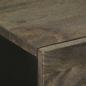 Preview: Sideboard Schwarz 60x33x75 cm Massivholz Mango