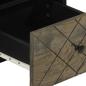 Preview: TV-Schrank Schwarz 70x33x46 cm Massivholz Mango