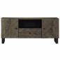 Preview: TV-Schrank Schwarz 105x33x46 cm Massivholz Mango