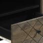 Preview: TV-Schrank Schwarz 105x33x46 cm Massivholz Mango