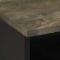 Preview: Nachttische 2 Stk. Schwarz 40x33x46 cm Massivholz Mango