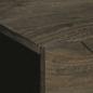 Preview: Nachttisch Schwarz 50x33x62 cm Massivholz Mango