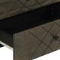 Preview: Nachttisch Schwarz 50x33x62 cm Massivholz Mango