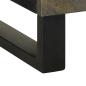 Preview: Nachttisch Schwarz 50x33x62 cm Massivholz Mango
