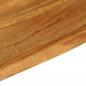 Preview: Tischplatte mit Baumkante 50x30x3,8 cm Massivholz Mango