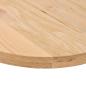 Preview: Tischplatte 140x60x4 cm Massivholz Eiche Oval