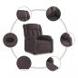 Preview: Relaxsessel Dunkelbraun Stoff