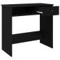Preview: Schreibtisch Schwarz 80x40x75 cm Holzwerkstoff
