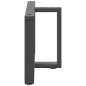 Preview: Couchtischbeine T-Form 2 Stk. Anthrazit 60x25x(42-43) cm Stahl
