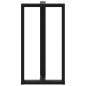 Preview: Bartischbeine T-Form 2 Stk. Schwarz 60x35x(111-112) cm Stahl