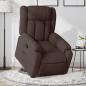 Preview: ARDEBO.de - Relaxsessel mit Aufstehhilfe Dunkelbraun Stoff