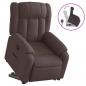 Preview: Relaxsessel mit Aufstehhilfe Dunkelbraun Stoff