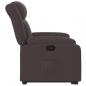 Preview: Relaxsessel mit Aufstehhilfe Dunkelbraun Stoff