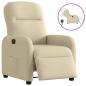 Preview: ARDEBO.de - Relaxsessel Elektrisch Creme Stoff
