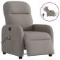 Preview: ARDEBO.de - Massagesessel Elektrisch Taupe Stoff