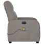 Preview: Massagesessel Elektrisch Taupe Stoff