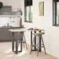Preview: Bartischbeine T-Form 2 Stk. Anthrazit 60x35x(91-92) cm Stahl