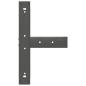 Preview: Bartischbeine T-Form 2 Stk. Anthrazit 60x35x(91-92) cm Stahl