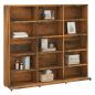 Preview: CD-Regal Räuchereiche 102x23x89,5 cm Holzwerkstoff