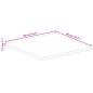Preview: Tischplatte 40x40x2,5 cm Quadratisch Massivholz Akazie