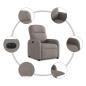 Preview: Relaxsessel Elektrisch Taupe Stoff