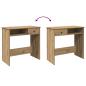 Preview: Schreibtisch Artisan-Eiche 80x40x75 cm Holzwerkstoff