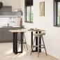 Preview: Bartischbeine T-Form 2 Stk. Schwarz 40x35x(91-92) cm Stahl
