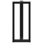 Preview: Bartischbeine T-Form 2 Stk. Schwarz 40x35x(91-92) cm Stahl