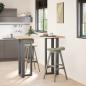 Preview: Bartischbeine T-Form 2 Stk. Anthrazit 50x35x(111-112) cm Stahl