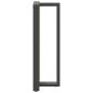 Preview: Bartischbeine T-Form 2 Stk. Anthrazit 50x35x(111-112) cm Stahl