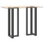 Preview: Bartischbeine T-Form 2 Stk. Anthrazit 50x35x(111-112) cm Stahl