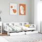 Preview: ARDEBO.de - Tagesbett mit Schubladen Weiß 90x190 cm Kiefernholz