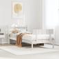 Preview: ARDEBO.de - Massivholzbett ohne Matratze Weiß 90x190 cm Kiefernholz