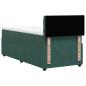 Preview: Boxspringbett mit Matratze Dunkelgrün 90x190 cm Samt