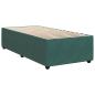 Preview: Boxspringbett mit Matratze Dunkelgrün 90x190 cm Samt