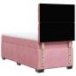 Preview: Boxspringbett mit Matratze Rosa 90x200 cm Samt