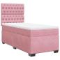 Preview: Boxspringbett mit Matratze Rosa 90x200 cm Samt